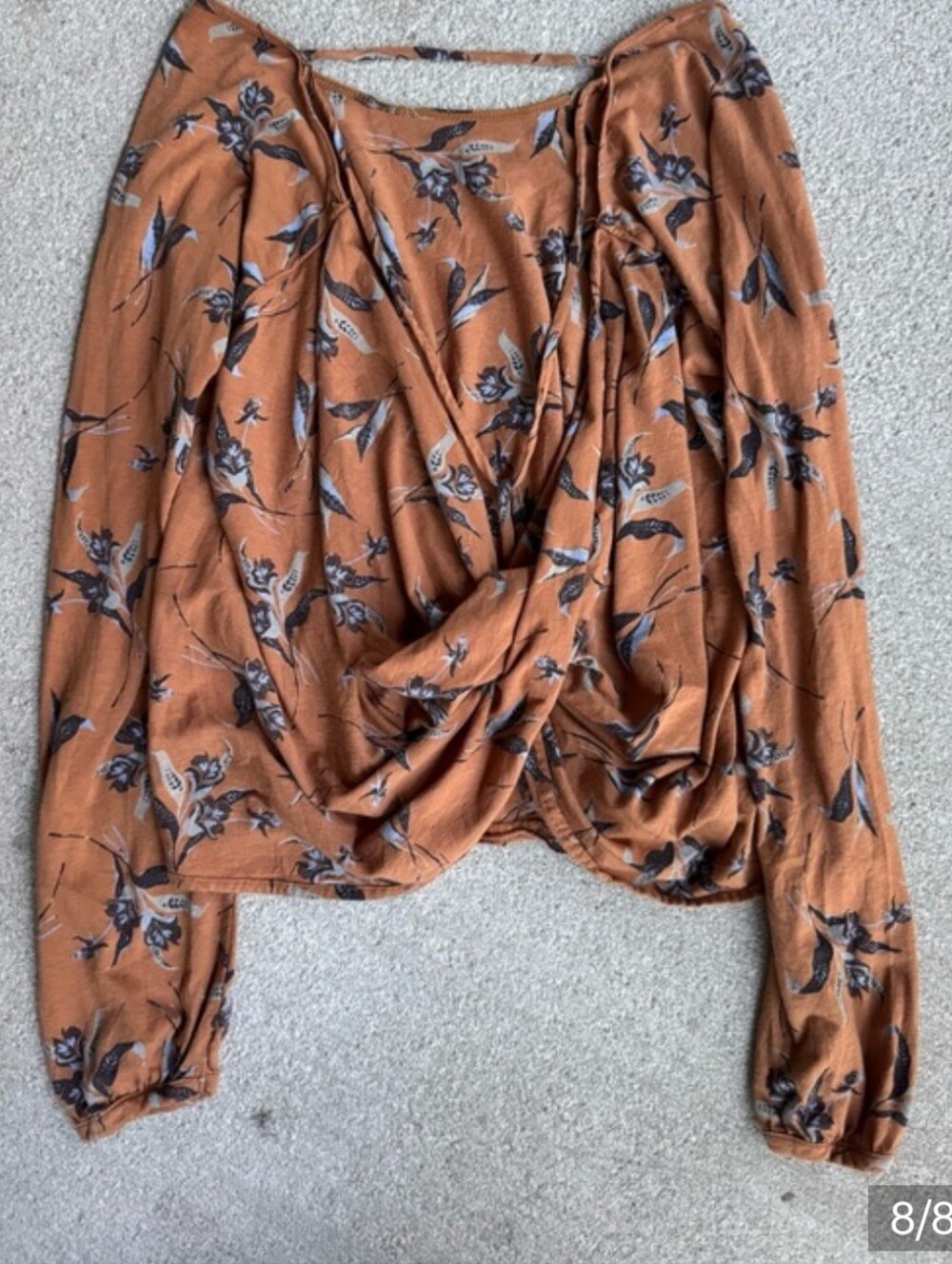 Free People Fanta Top in Goldenrod sz XS - Picture 7 of 9